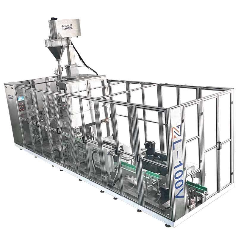 Automatic Vertical Bag Forming Filling Sealing Vacuum Packaging (Packing) Machine for Powder Flour Yeast Coffee Powder, Biological Enzyme Preparations Additive